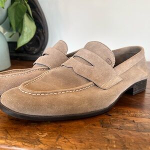 Men's Suede Loafers - Tan